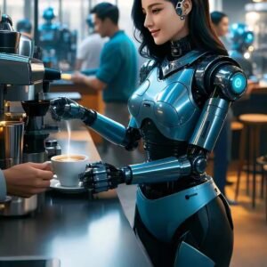 Customized commercial cafe Tenya artificial intelligence machine anchor host AI home nanny