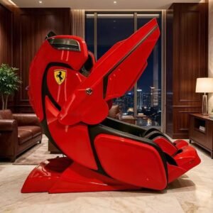Robot AI intelligent massage chair, human-like massage body scanning ergonomic design relaxation treatment, family spa